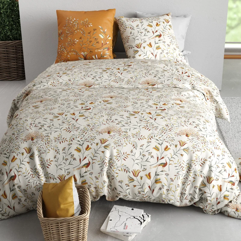 Parure de lit 100% coton 57 fils Demil