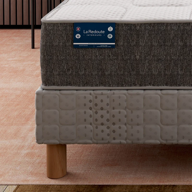 Matelas 660 ressorts, 7 zones, soutien ferme, accueil moelleux