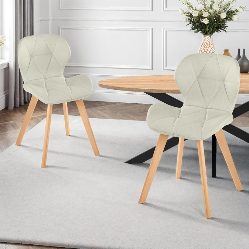 Lot de 2 chaises Gatsby beige
