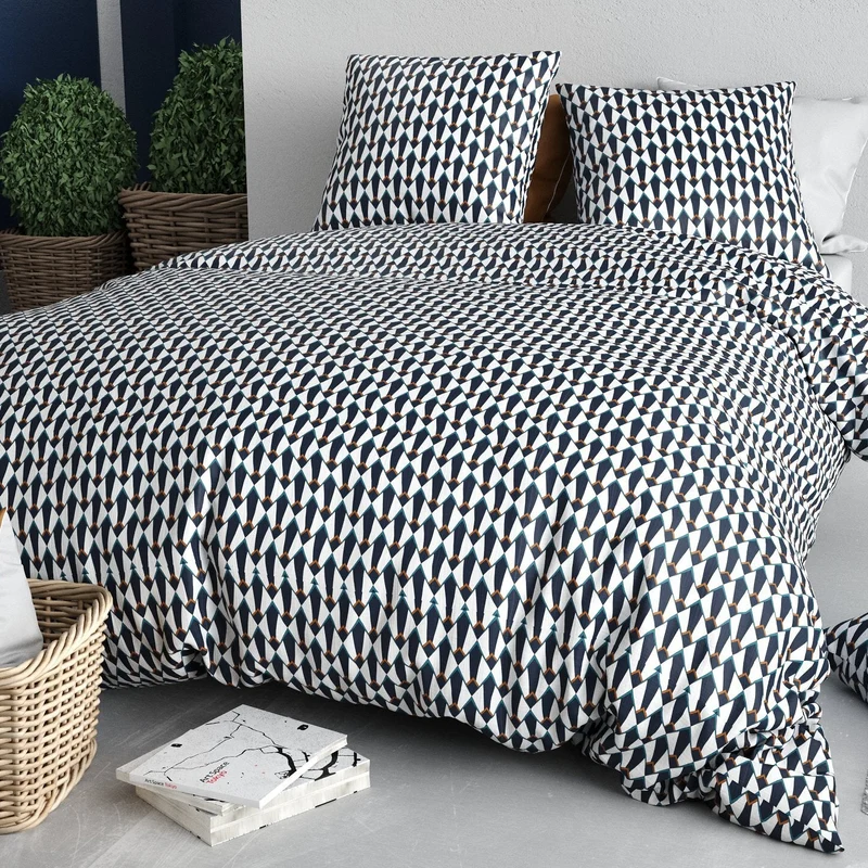 Parure de lit 2 places 100% coton 57 fils GEO
