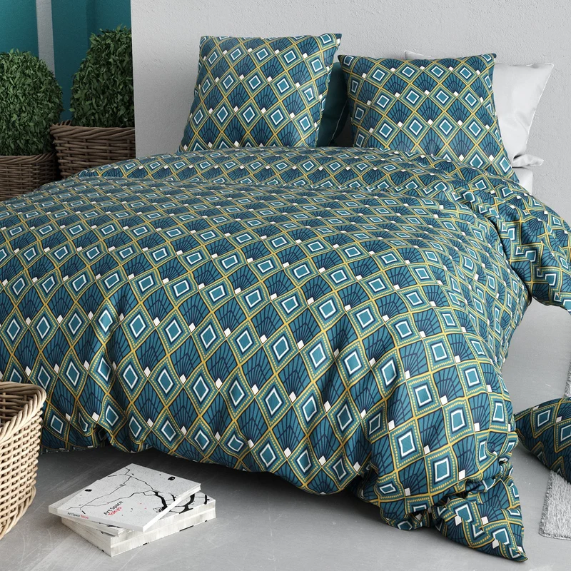 Parure de lit 100% coton 57 fils Triska