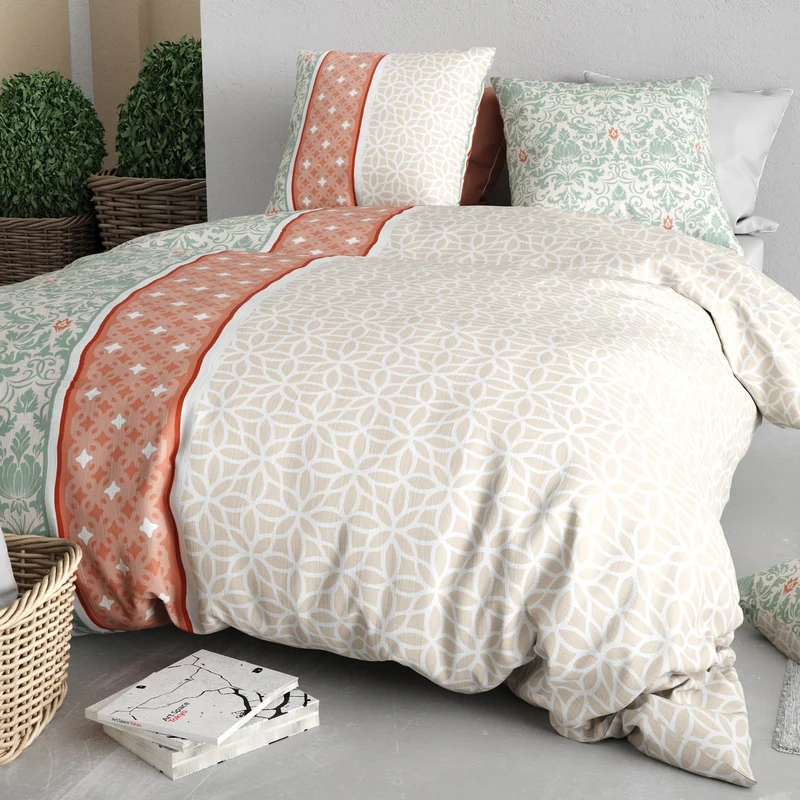 Parure de lit 100% coton 57 fils Prana