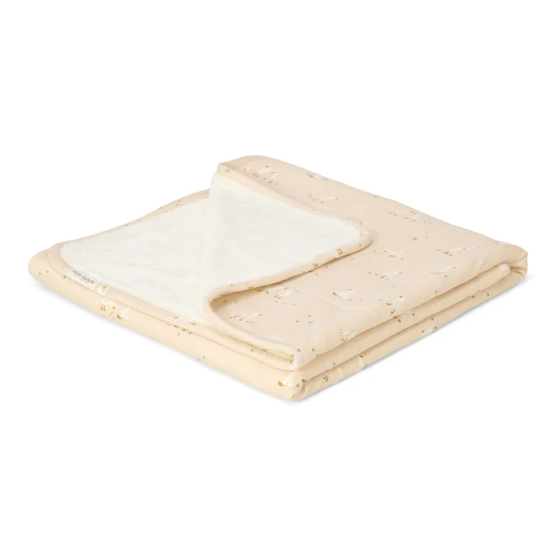 Ledikant deken - Fleece - Beige - Newborn Naturals - Little Goose
