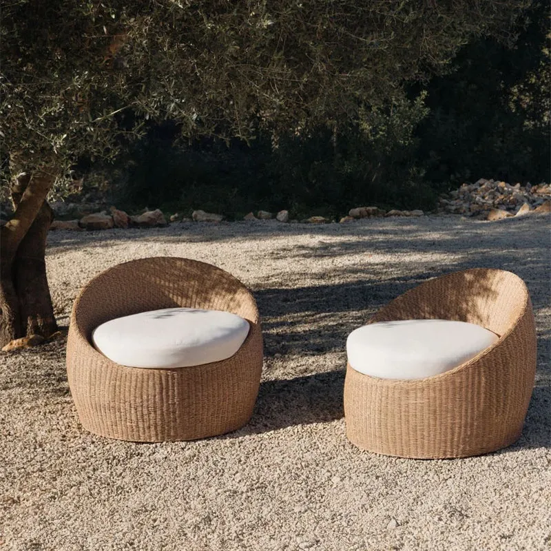 Lot de 2 fauteuils de jardin SKLUM en rotin synthétique Clarnyx
