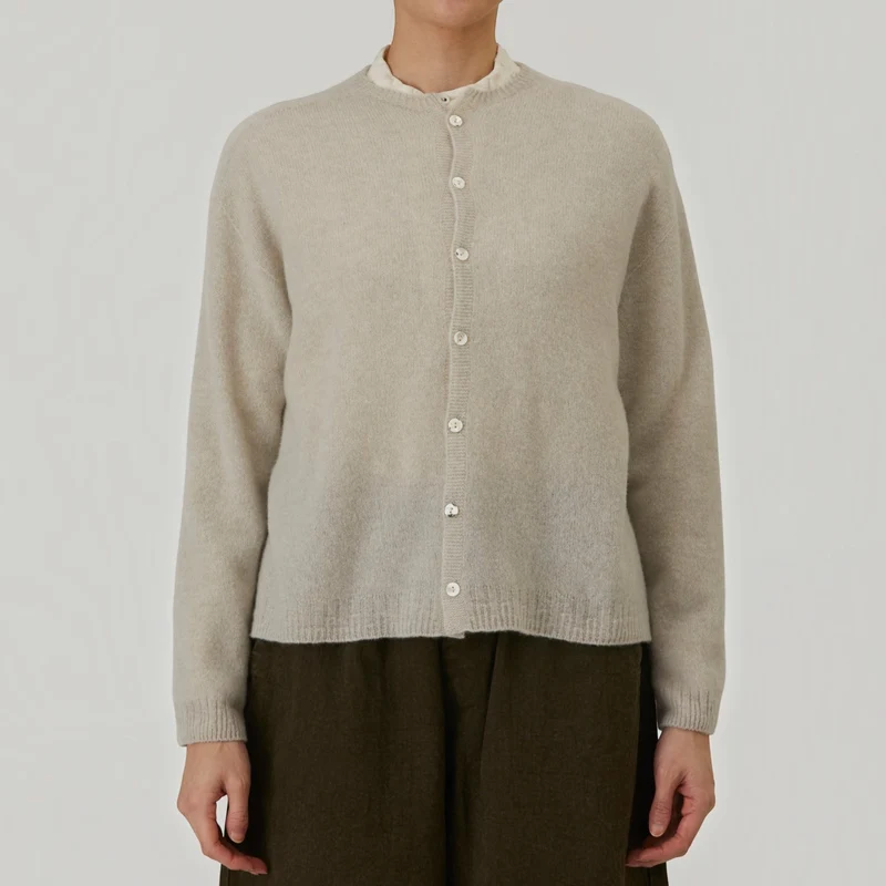 Pas de Calais - Cardigan à Col Rond - Beige