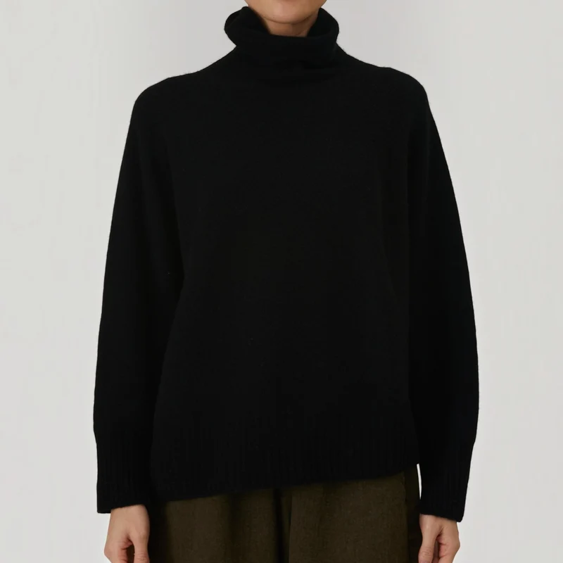 Pas de Calais - Pull Ample en Laine - Noir