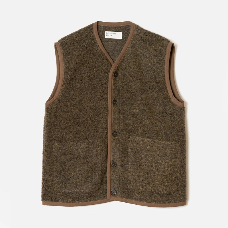 Universal Works - Gilet Lancaster - Marron