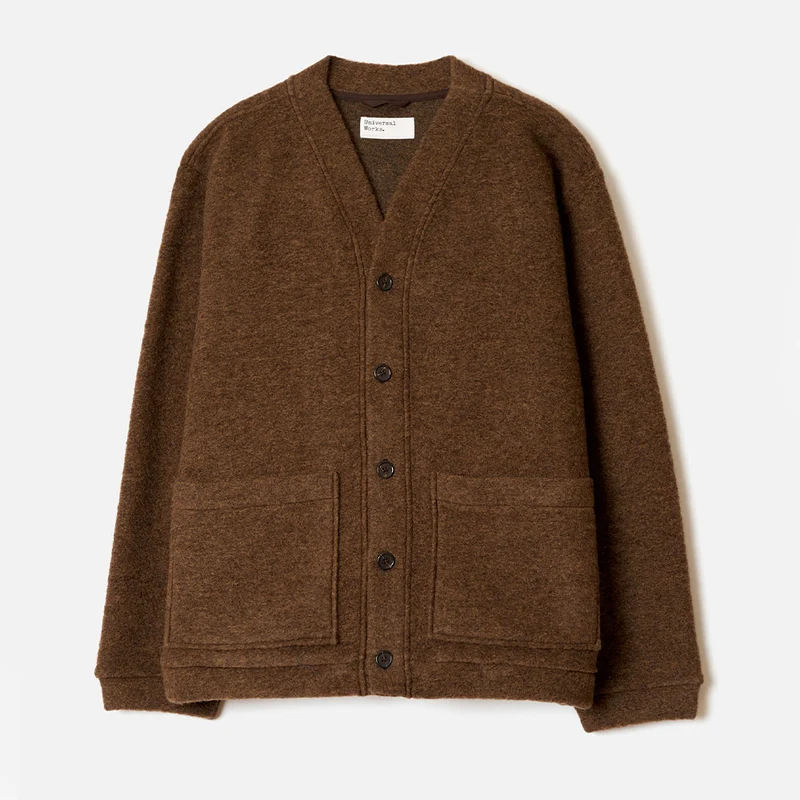 Universal Works - Cardigan Advance - Marron
