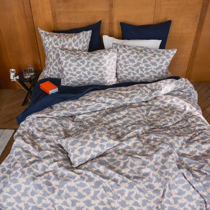 Housse de couette en percale de coton - Tataki Cerisier