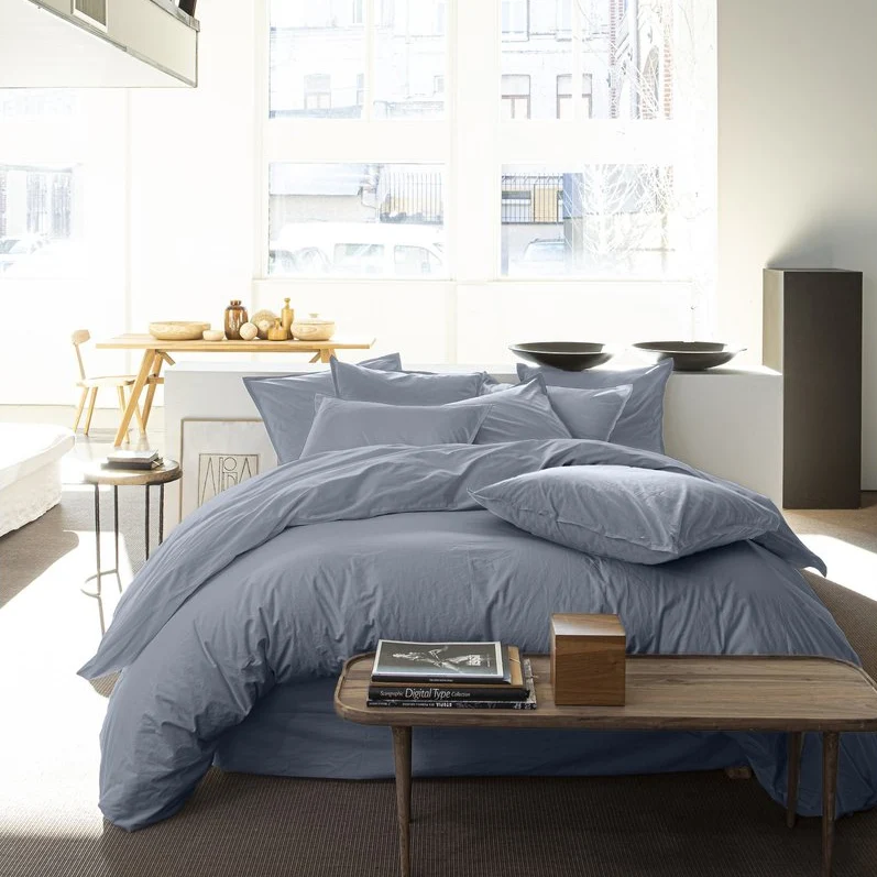Housse de couette + 2 taies en percale de coton Bâton Rouge