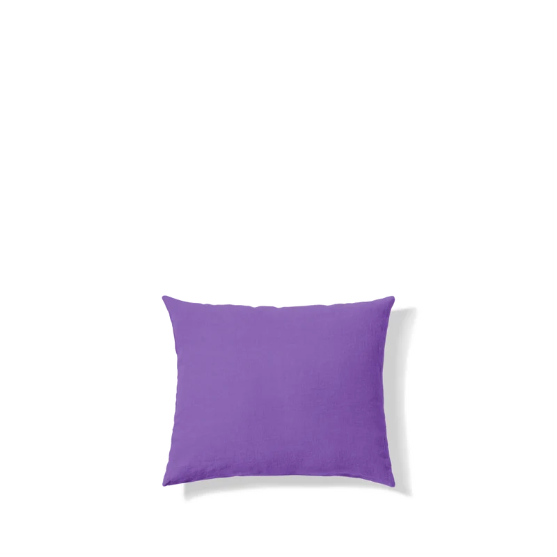 Taie d'oreiller en lin lavé - Violet Orage