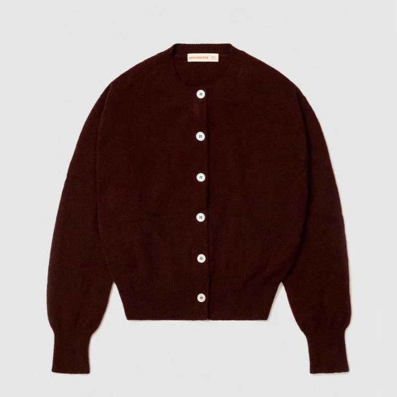 & Daughter - Cardigan Ada - Burgundy