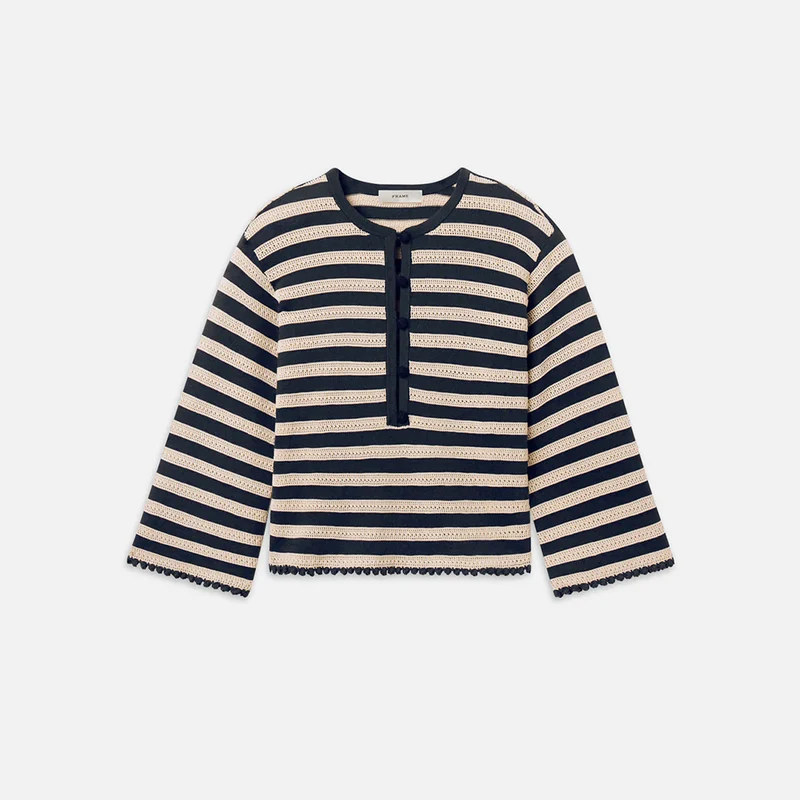 Frame - Pull Captain - Crème & Marine