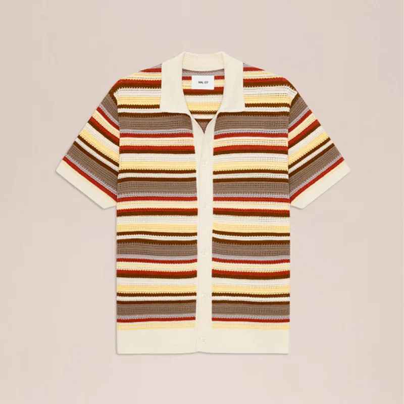 NN07 - Cardigan Polo Lars - Ivoire