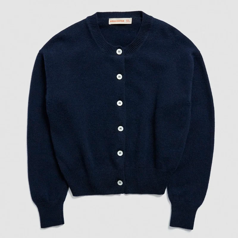 & Daughter - Cardigan Ada - Marine