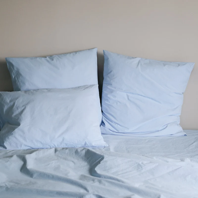 Taie d'oreiller en percale de coton - Bleuet