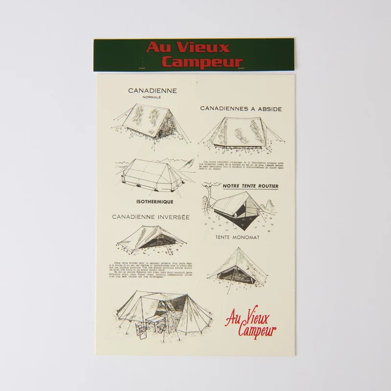 Affiche Au Vieux Campeur - Tente