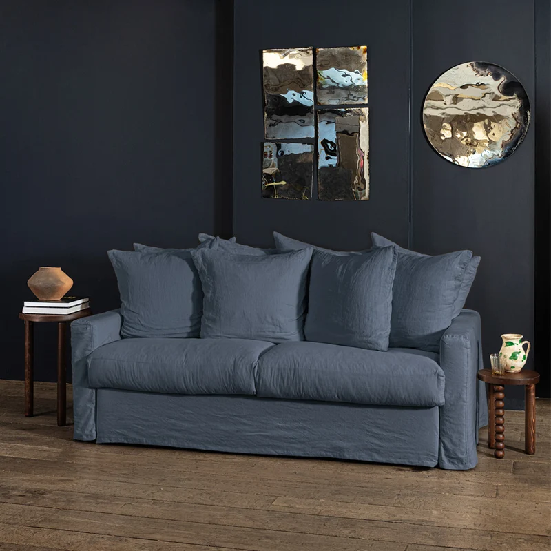 Housse canapé convertible - Bleu de Nîmes