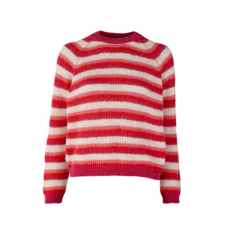 Les Tricots D'o - Pull Cristina - Rouge et Rose