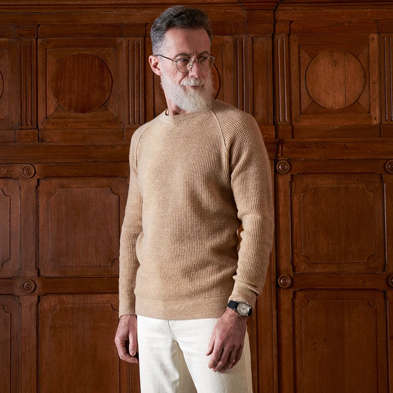 Merci - Pull en laine - Sable