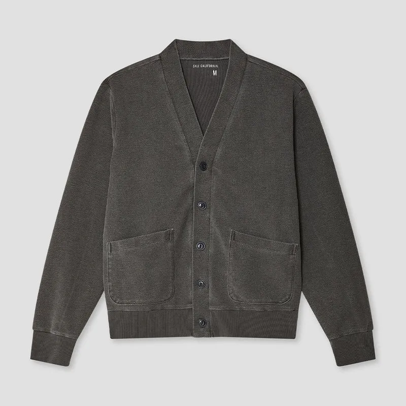 Save Khaki United - Cardigan Terry - Noir