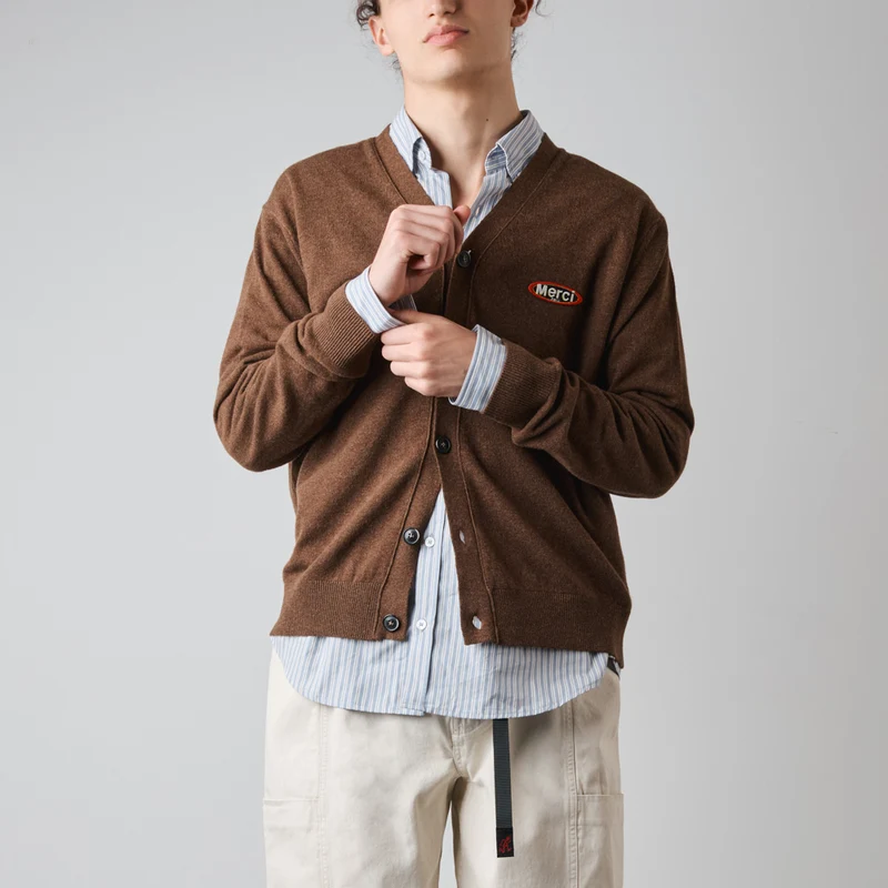 Merci - Cardigan Charlie - Marron