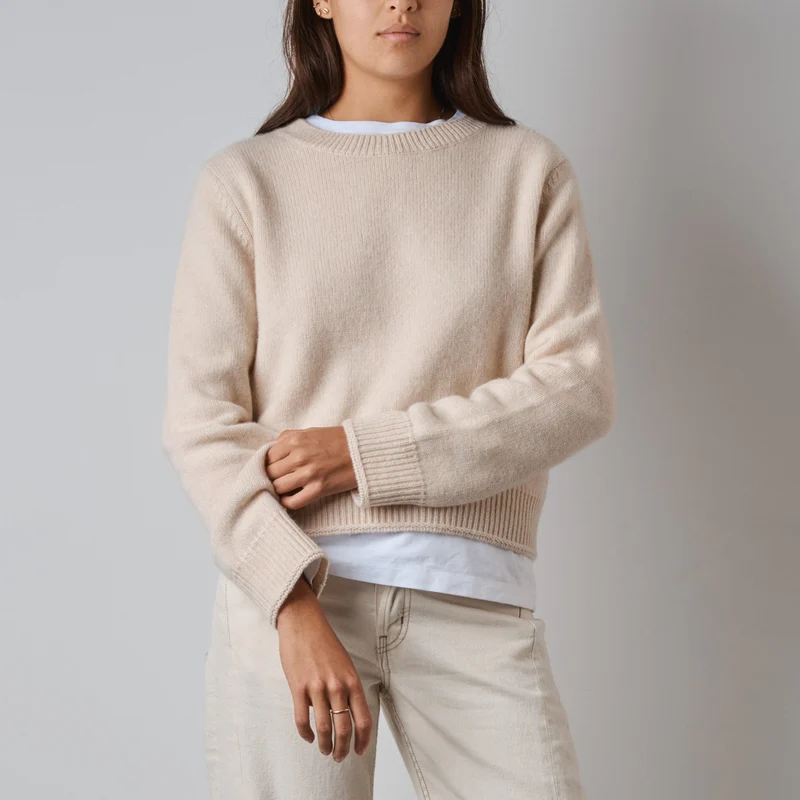 Merci - Pull Charlotte - Blanc Cassé