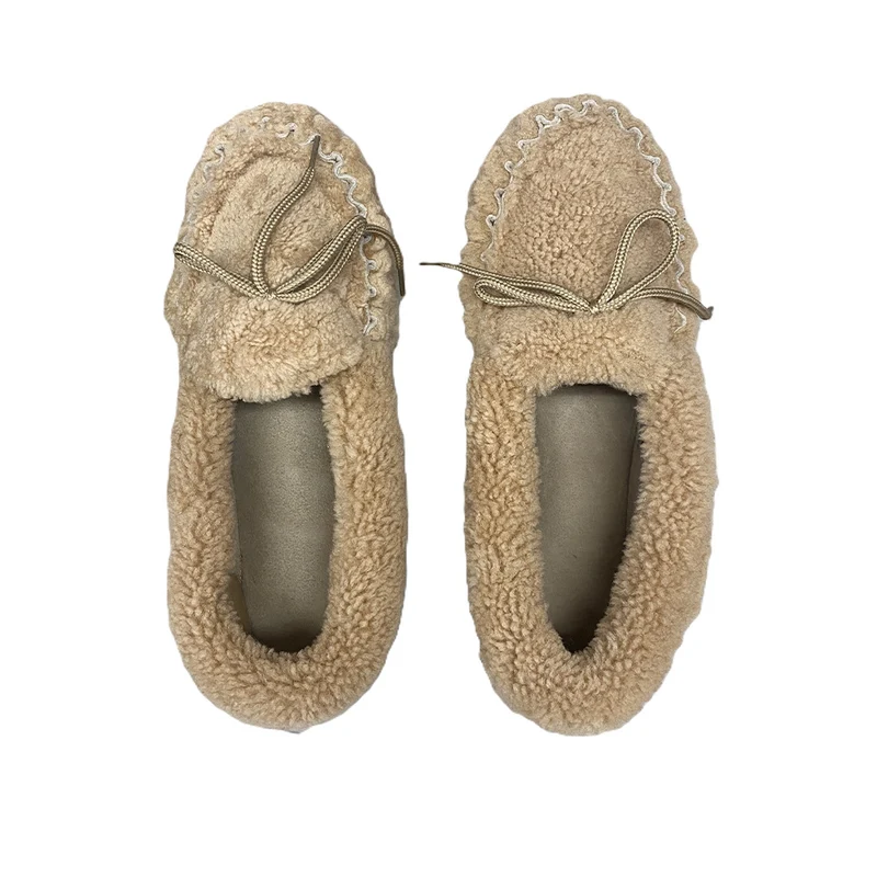 Milona - Chaussons Mocassins - Camel