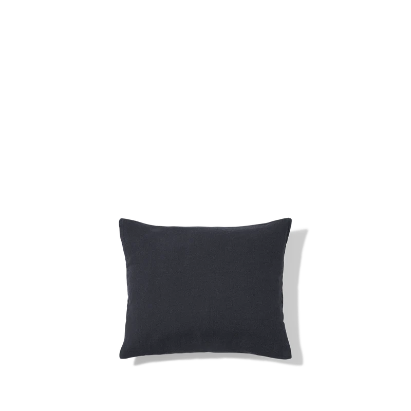 Taie d'oreiller en lin lavé - Bleu Encre