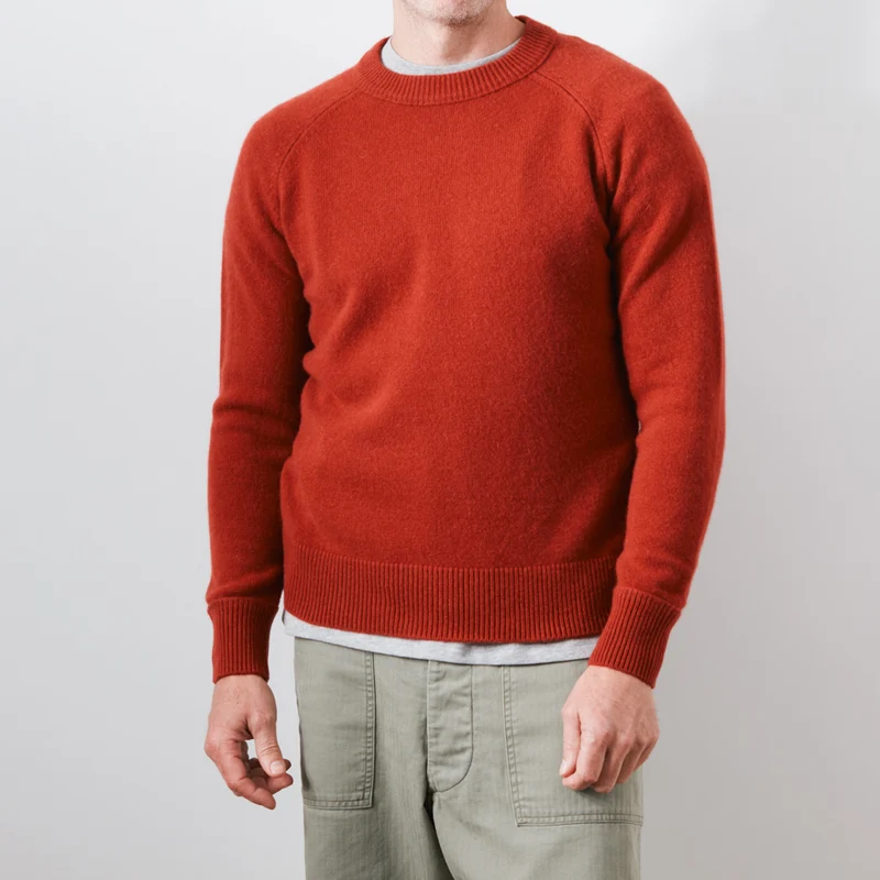 Merci - Pull Sweat Man en cachemire - Rouille