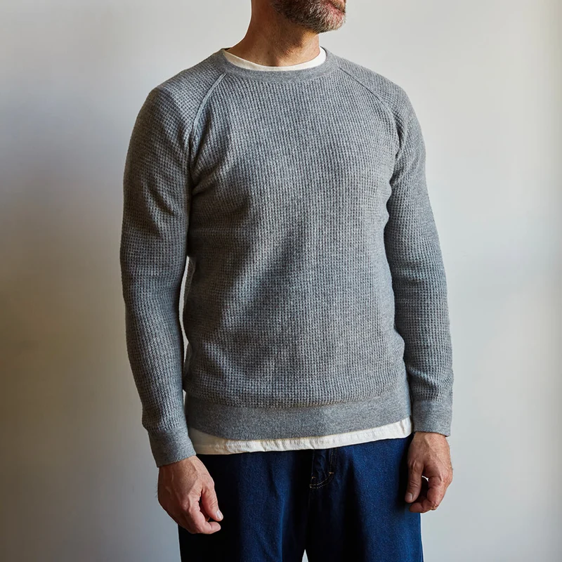 Merci - Pull en laine - Gris