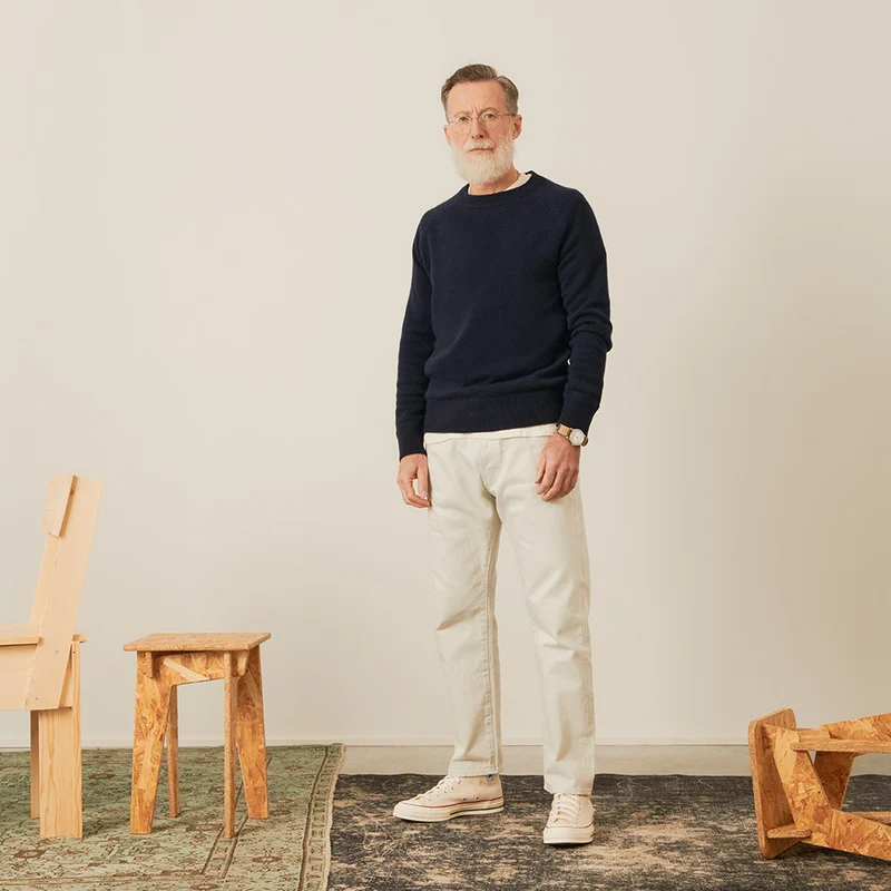 Merci - Pull Boxy en cachemire - Bleu Marine